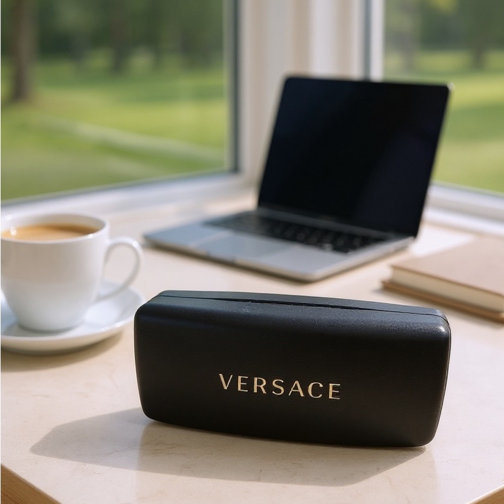 Versace Black Eyewear Case